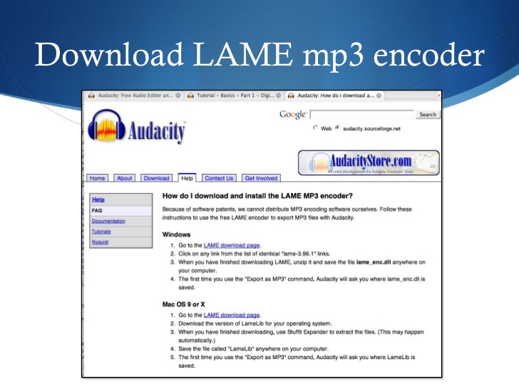 lame for audacity 2.1.1 mac